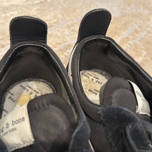 Rag & Bone Retro Runner black Suede Sneaker size EU 38.5/ US 7.5 GUC no insole - Picture 5 of 10